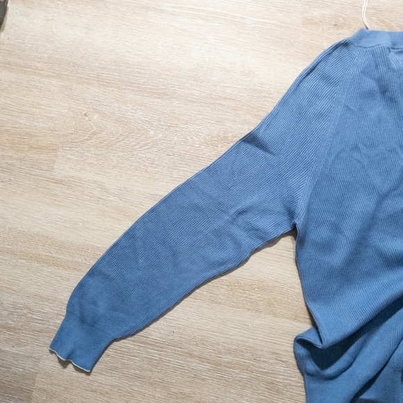 SALE! Brunello Cucinelli Light Blue English Ribbed Crewneck - Picture 10 of 11